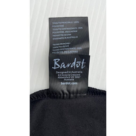 Bardot Womens Black Velour Velvet Slip Strappy Mini Dress Size L / 10 US - Picture 5 of 16